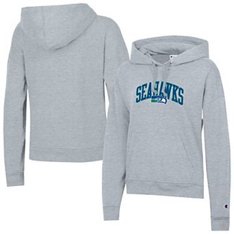 Women's Champion Heather Gray Seattle Seahawks Powerblend Hoodie