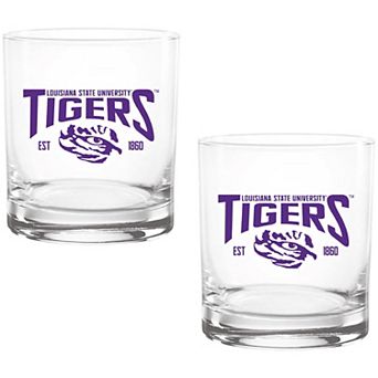 LSU Tigers Two-Pack 14oz. Established Rocks Glass Set