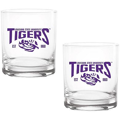 LSU Tigers Two-Pack 14oz. Established Rocks Glass Set