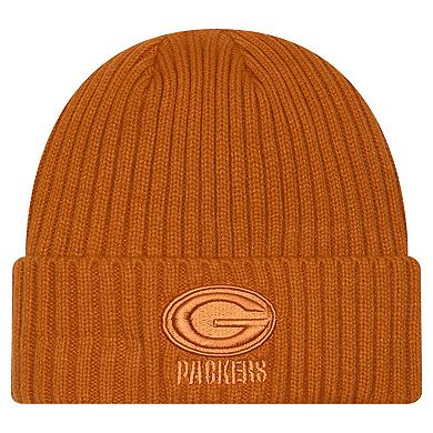 Men's New Era Brown Green Bay Packers Color Pack Cuffed Knit Hat