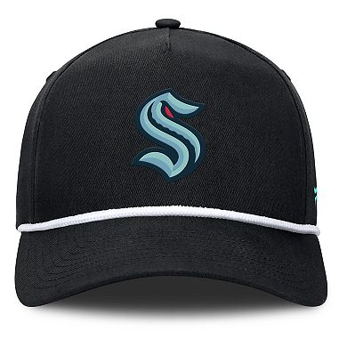 Men's Fanatics Black Seattle Kraken Authentic Pro Alt Jersey A-Frame Adjustable Hat