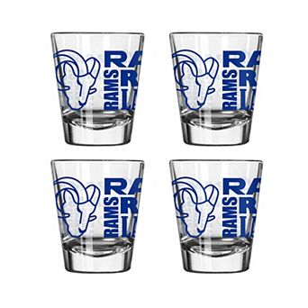 Logo Brands Los Angeles Rams 4-Pack 2oz. Shot Glass Set