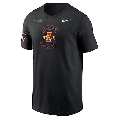 Men's Nike Black Iowa State Cyclones 2025 Military Appreciation Dri-FIT T-Shirt