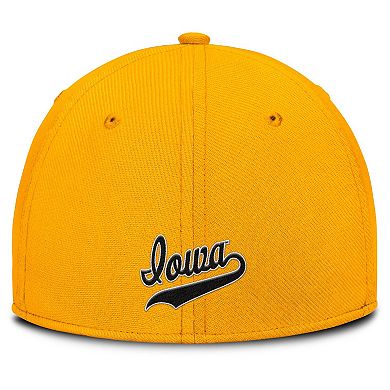 Men's Nike Gold Iowa Hawkeyes Rise Academic Dri-FIT Flex Hat