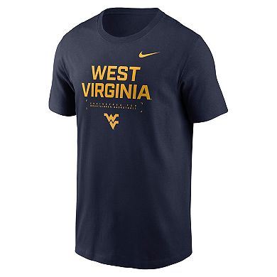 Men's Nike Navy West Virginia Mountaineers 2025 Courtside Basketball Performance T-Shirt