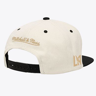 Unisex Mitchell & Ness Cream LAFC Playmaker OG Snapback Hat