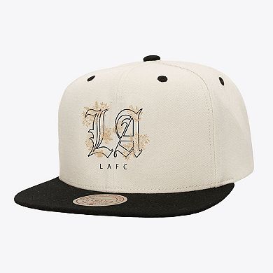 Unisex Mitchell & Ness Cream LAFC Playmaker OG Snapback Hat
