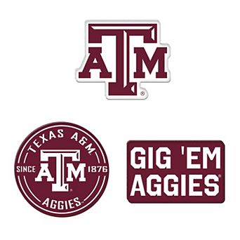 WinCraft Texas A&M Aggies 3-Pack Premium Fridge Magnet Set