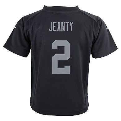 Infant Nike Ashton Jeanty Black Las Vegas Raiders Team Player Game Jersey