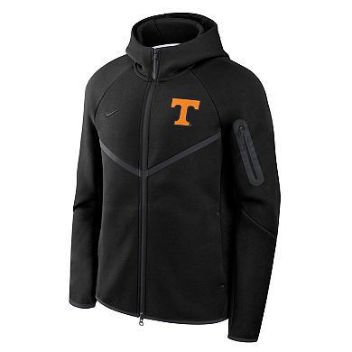 Men's Nike Black Tennessee Volunteers Tech Fleece Full-Zip Windrunner Hoodie