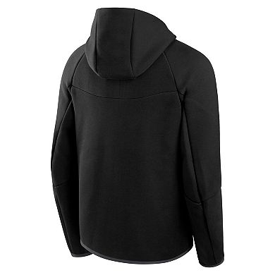 Men's Nike Black Tennessee Volunteers Tech Fleece Full-Zip Windrunner Hoodie