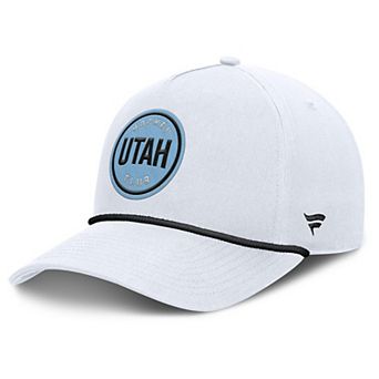 Men's Fanatics White Utah Hockey Club Rope A-Frame Adjustable Hat