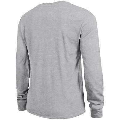 Women's Champion Gray Notre Dame Fighting Irish Arch Over Logo Long Sleeve T-Shirt