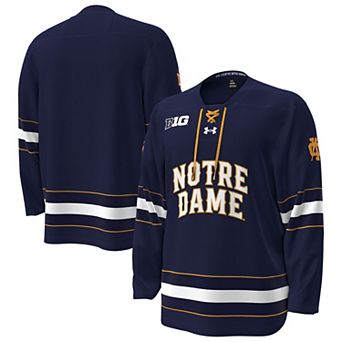 Men's Under Armour Navy Notre Dame Fighting Irish Replica Hockey Jersey
