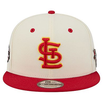 Men's New Era Cream St. Louis Cardinals Mascot Pin 9FIFTY Snapback Hat