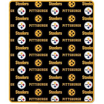 Pegasus Pittsburgh Steelers 60" x 70" Logo Blanket and 30oz Stainless Steel Tumbler Combo