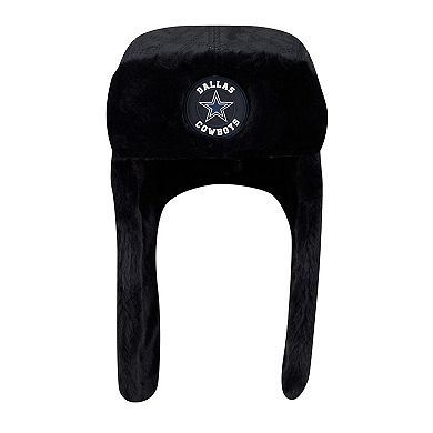 Men's New Era Black Dallas Cowboys Quilted Trapper Hat