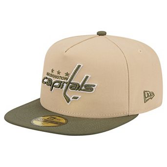 Men's New Era Tan/Olive Washington Capitals Color Pack Two-Tone 59FIFTY A-Frame Fitted Hat