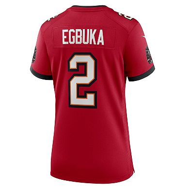 Women's Nike Emeka Egbuka Red Tampa Bay Buccaneers Team Game Jersey