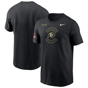 Men's Nike Black Colorado Buffaloes 2025 Military Appreciation Dri-FIT T-Shirt