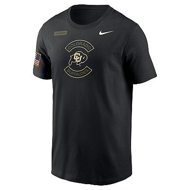 Men's Nike Black Colorado Buffaloes 2025 Military Appreciation Dri-FIT T-Shirt