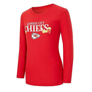 Women's Concepts Sport Red Kansas City Chiefs Chesnut Long Sleeve T-Shirt and Pant Sleep Set
