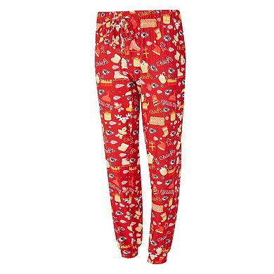 Women's Concepts Sport Red Kansas City Chiefs Chesnut Long Sleeve T-Shirt and Pant Sleep Set