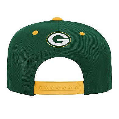 Youth Outerstuff Green Green Bay Packers Team Gradient Deadstock Snapback Hat
