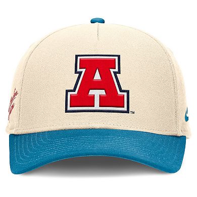 Men's Nike Natural/Turquoise Arizona Wildcats Academic Rise Dri-FIT Adjustable Hat