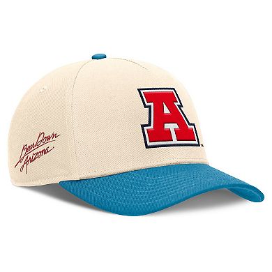 Men's Nike Natural/Turquoise Arizona Wildcats Academic Rise Dri-FIT Adjustable Hat