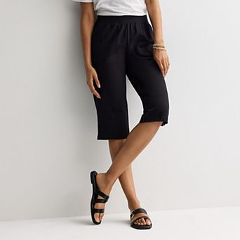 Women's Croft & Barrow® Easy Pull On Knit Skimmer Shorts