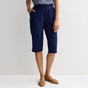 Women's Croft & Barrow® Easy Pull On Knit Skimmer Shorts