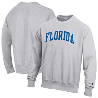 Men's Champion Gray Florida Gators Reverse Weave Fleece Sweatshirt