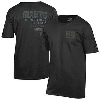 Men's Champion Black New York Giants Tonal Logo T-Shirt