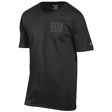 Men's Champion Black New York Giants Tonal Logo T-Shirt
