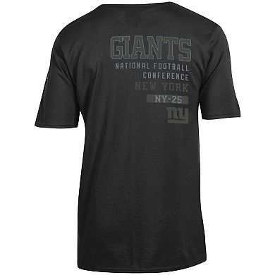 Men's Champion Black New York Giants Tonal Logo T-Shirt