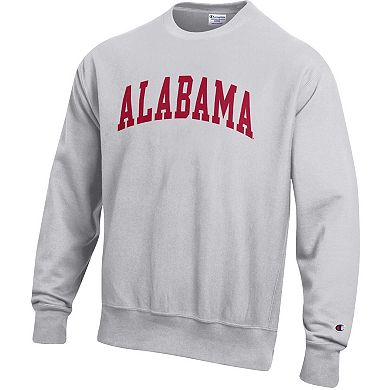 Men's Champion Gray Alabama Crimson Tide Reverse Weave Fleece Sweatshirt