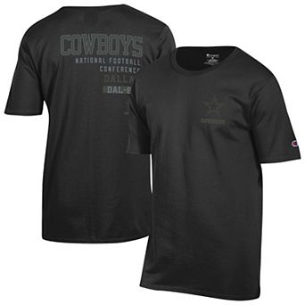 Men's Champion Black Dallas Cowboys Tonal Logo T-Shirt