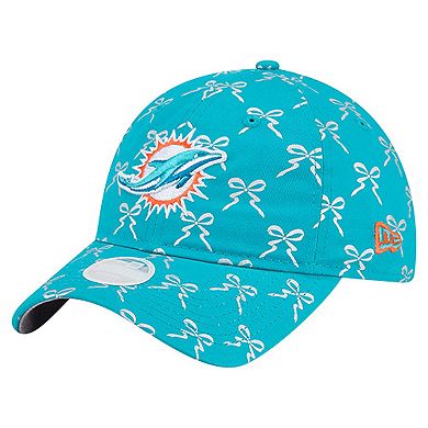 Women's New Era Aqua Miami Dolphins Ribbon 9TWENTY Adjustable Hat