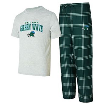 Men's Concepts Sport Tulane Green Wave T-Shirt & Pants Sleep Set