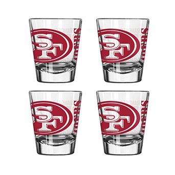 Logo Brands San Francisco 49ers 4-Pack 2oz. Shot Glass Set