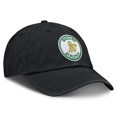 Men's Nike Black Oakland Athletics Cooperstown Collection Club Adjustable Hat