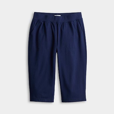 Petite Croft & Barrow® Easy Pull On Knit Skimmer Pants