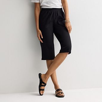 Petite Croft & Barrow® Easy Pull On Knit Skimmer Pants