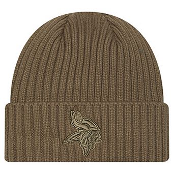 Youth New Era Olive Minnesota Vikings Color Pack Cuffed Knit Hat
