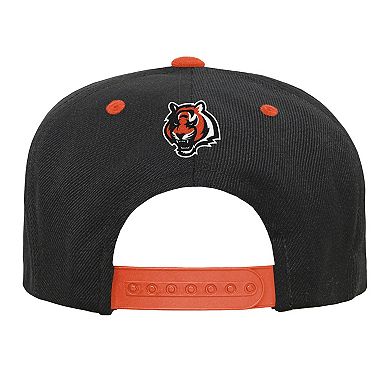Youth Outerstuff Black Cincinnati Bengals Team Gradient Deadstock Snapback Hat