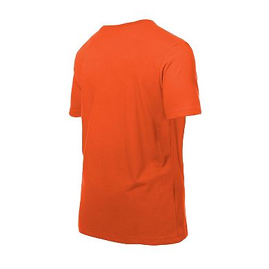 Men's New Era Orange Chicago Bears Combine Authentic Helmet T-Shirt
