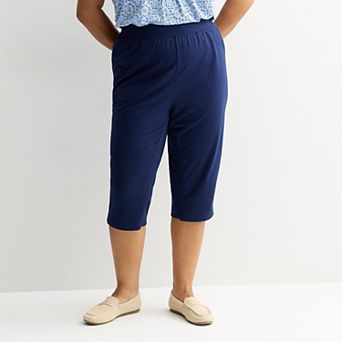 Plus Size Croft & Barrow® Easy Pull On Knit Skimmer Pants