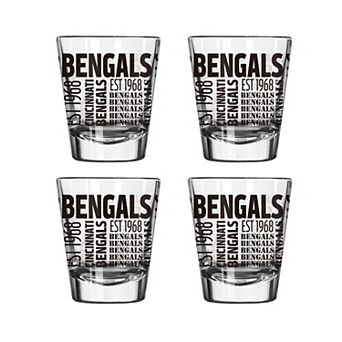 Cincinnati Bengals 4-Pack 2oz. Shot Glass Set