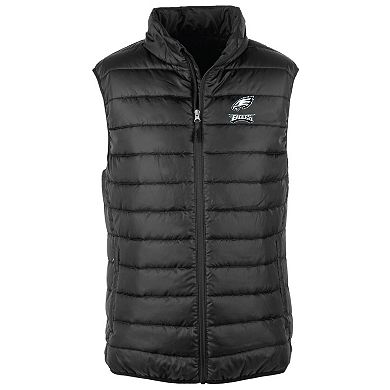 Men's Dunbrooke Black Philadelphia Eagles Alberta Full-Zip Puffer Vest